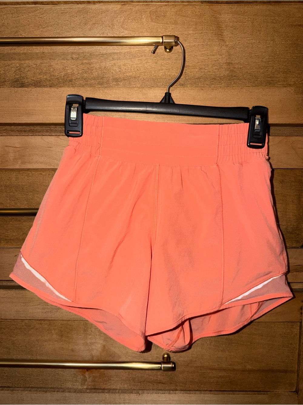 lululemon athletica Sunny Coral Hotty Hot 4”Shorts